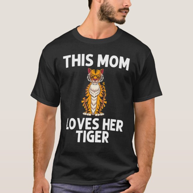 Camiseta Cool Tiger For Mom Mother Bengal Tiger African Tig (Frente)