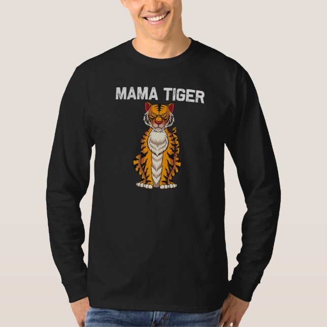 Camiseta Cool Tiger For Women Mom Bengal Tiger African Tige (Frente)