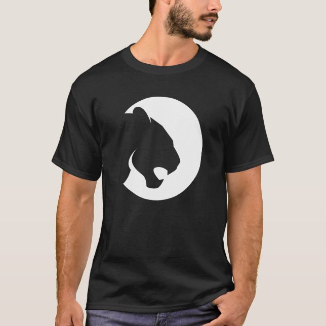 Camiseta Cool Tiger Leopard Cougar Puma Head Face Animal Wi (Frente)