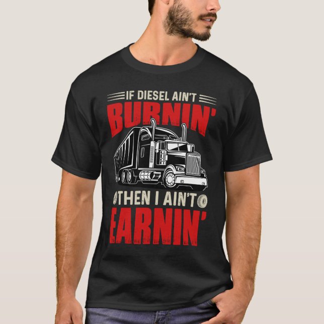 Camiseta Cool Truck Driver Father Dad Husband (Frente)