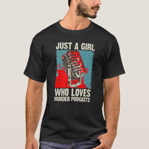 Camiseta Cool True Crime para Mulheres Meninas Podcast Assa