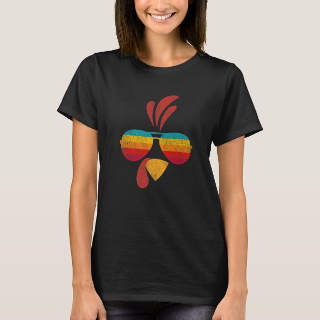 Camiseta Cool Turkey Face With Sunglasses  Thanksgiving Wom (Frente)