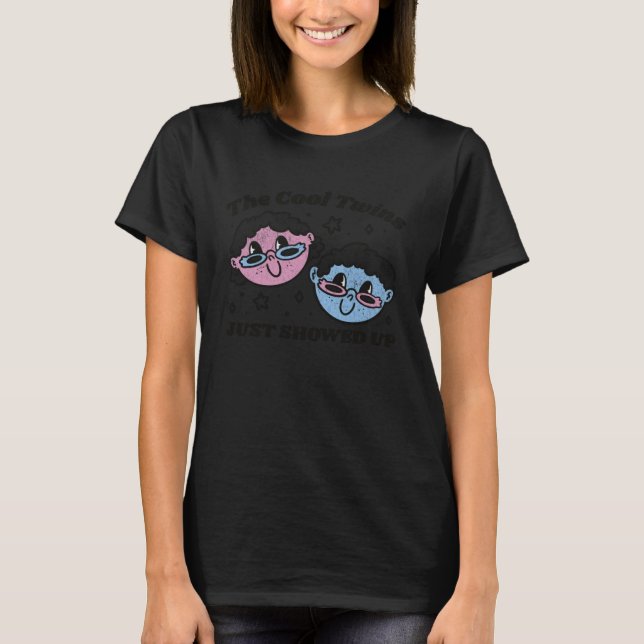Camiseta Cool twins just showed up  Twins Sarcastic Sweet (Frente)