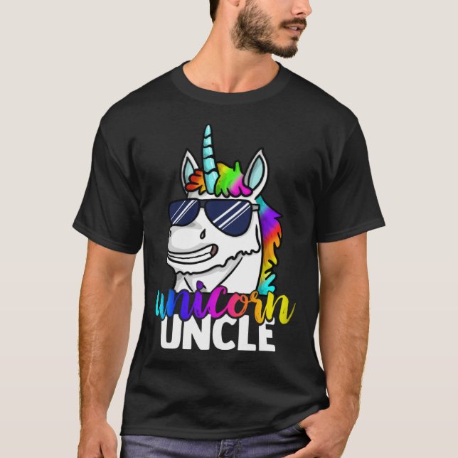 Camiseta Cool Unicorn Uncle Unclecorn Mens  Fun Christmas (Frente)