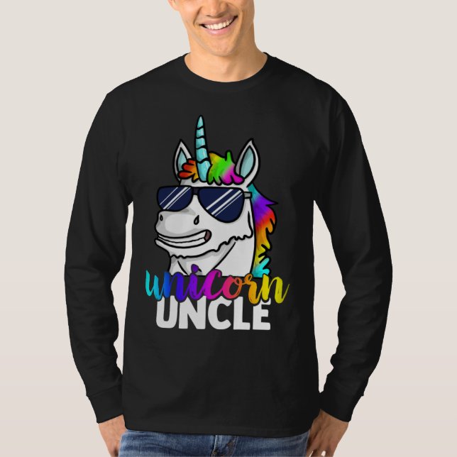 Camiseta Cool Unicorn Uncle Unclecorn Mens  Fun Christmas (Frente)