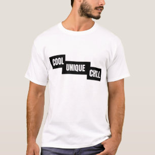 Camiseta Cool Unique Chill - Tipografia Minimalista Ousada