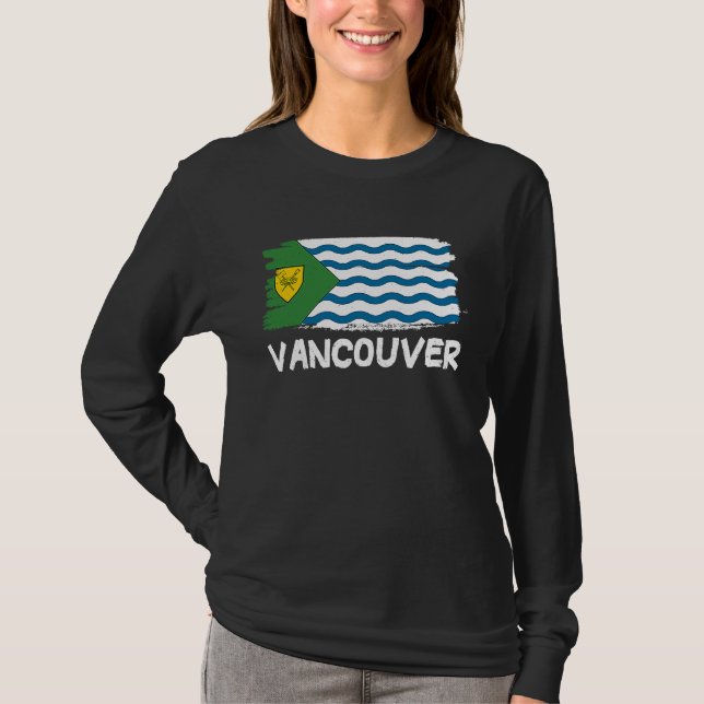 Camiseta Cool Vancouver Flag (Frente)
