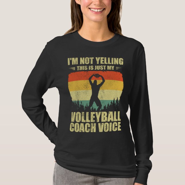 Camiseta Cool Volleyball Coach For Men Women Team Volleybal (Frente)