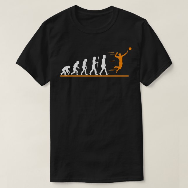 Camiseta Cool volleyball evolution gift idea Classic TShirt (Frente do Design)