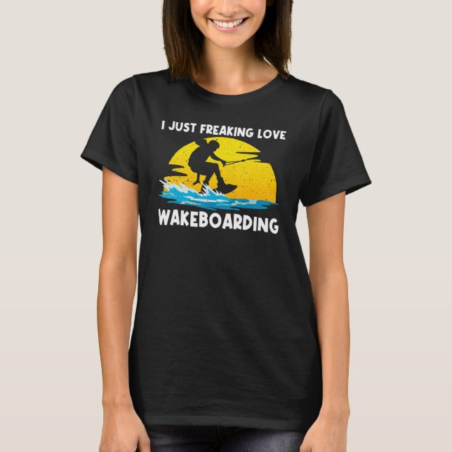 Camiseta Cool Wakeboarding For Men Women Wakeboard Wakeboar (Frente)