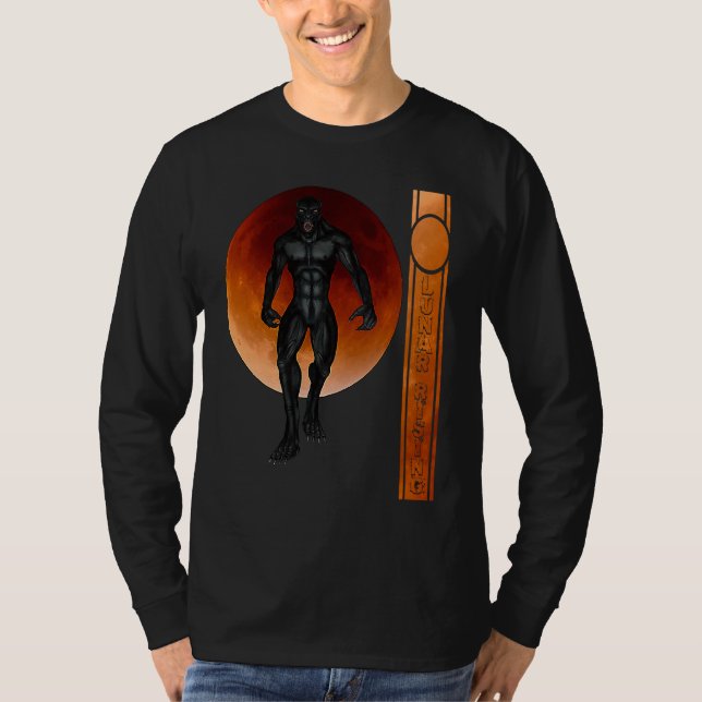 Camiseta Cool Werewolf Lychan Full Moon Halloween Blood Moo (Frente)