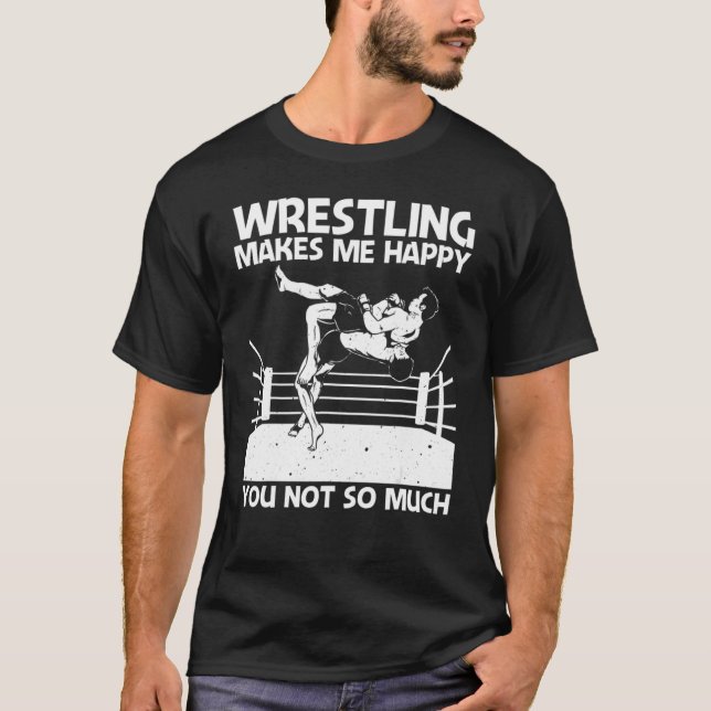 Camiseta Cool Wrestling For Men Women Wrestler Wrestling Lo (Frente)
