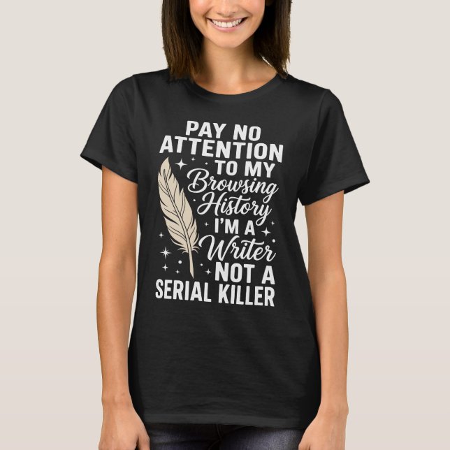 Camiseta Cool Writer Author Journalist Writing Poetry (Frente)