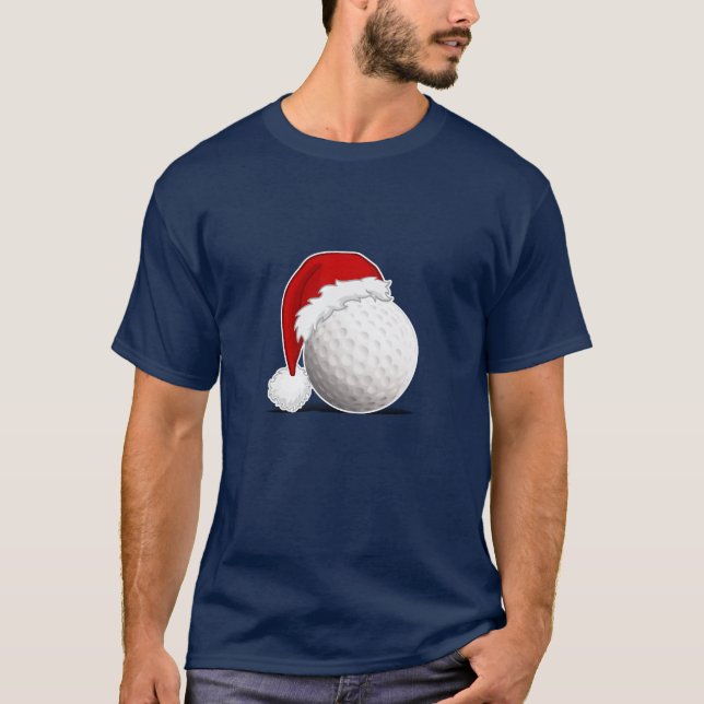 Camiseta Cool Xmas Golf ball fan design Merry Christmas (Frente)