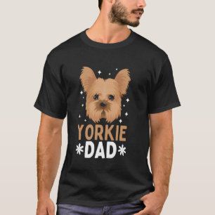 Camiseta Cool Yorkshire Terrier Para Homens Pai Cachorro Av