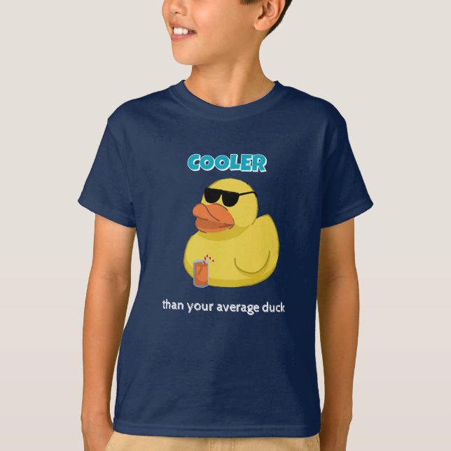 Camiseta Cooler Than Your Average Duck Funny T-Shirt (Frente)