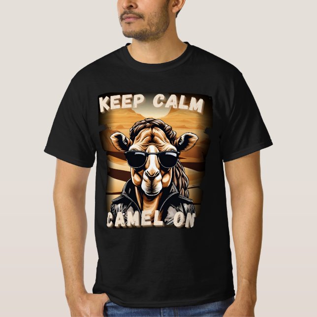 Camiseta Cooles Kamel 'Keep Calm Camel On' (Frente)