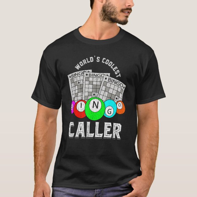 Camiseta Coolest Bingo Caller Lottery Bingo Player Lotto Ho (Frente)