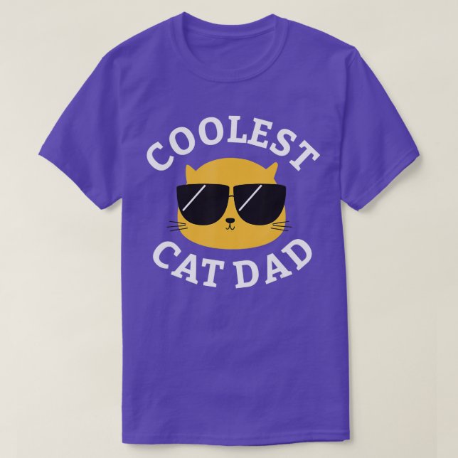 Camiseta Coolest Cat Dad  Men  (Frente do Design)