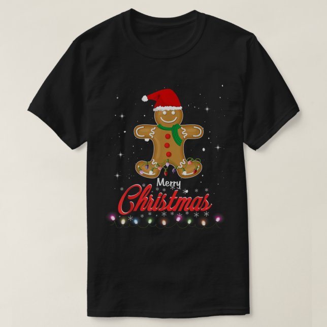 Camiseta Coolest Cookie in the Christmas Batch (Frente do Design)