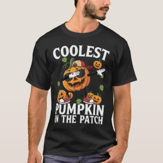 Camiseta Coolest Dabbing Pumpkin in The Patch Halloween