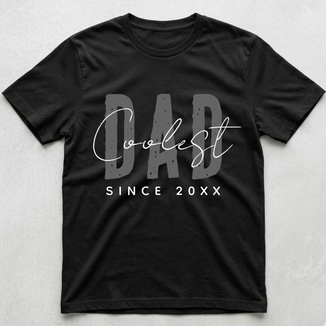 Camiseta Coolest Dad Since 20XX Modern Funny Simple Preppy (Criador carregado)