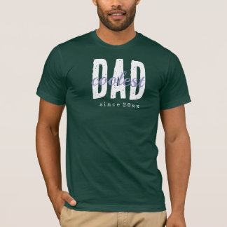 Camiseta Coolest Dad Since 20XX Modern Simple Preppy