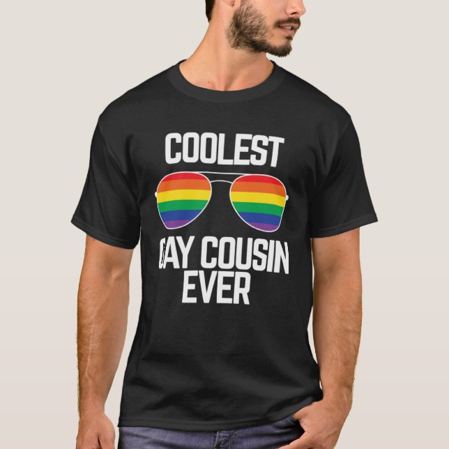 Camiseta Coolest Gay Cousin Ever  Gay Pride (Frente)
