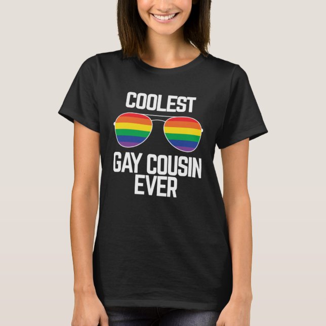 Camiseta Coolest Gay Cousin Ever  Gay Pride (Frente)