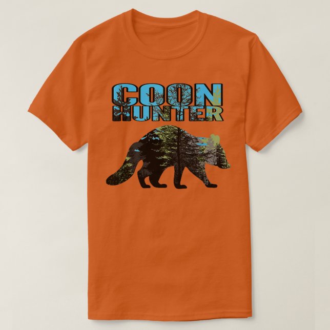 Camiseta Coon Hunter Night Treed Life Raccoon Hunti (Frente do Design)