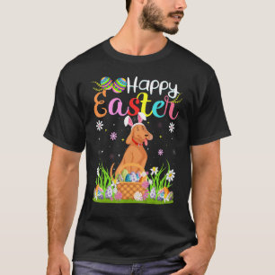 Camiseta Coonhound Dog Bunny Egg Hunting Coonhound Happy E