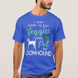 Camiseta Coonhound Funny Vegan Dog Proprietário do Lago Xma