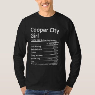 Camiseta Cooper City Girl Fl Flórida Funny City Raízes