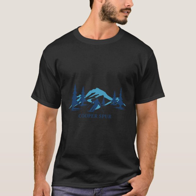 Camiseta Cooper Spur Oregon Ski Resort Skiier (Frente)