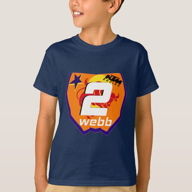 Camiseta Cooper Webb SX MX Campeão Motocross Pro (Frente)