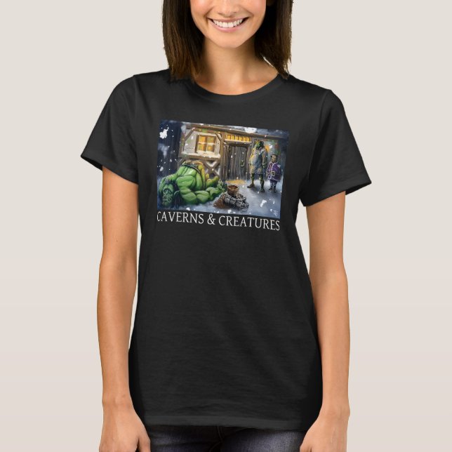 Camiseta Coopers Christmas Carol Caverns Creatures (Frente)