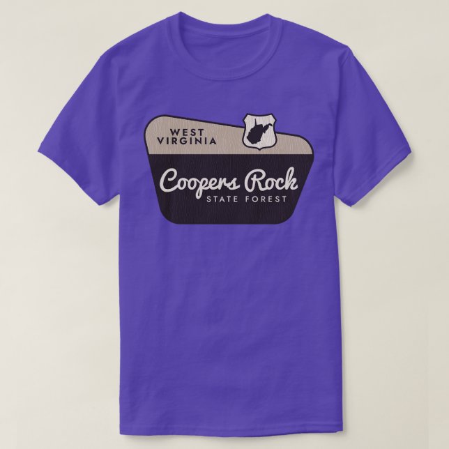 Camiseta Coopers Rock State Forest West Virginia Welcome Si (Frente do Design)