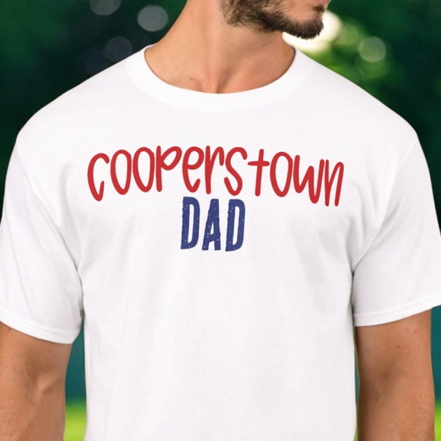 Camiseta Cooperstown Dad Daddy Baseball Tournament  T-Shirt (Criador carregado)