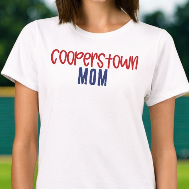Camiseta Cooperstown Mom Baseball Tournament  (Criador carregado)