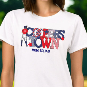 Camiseta Cooperstown Patriótica Mãe Esquadrão Baseball