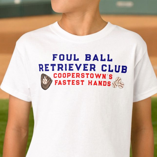 Camiseta Cooperstown Siblings Foul Ball Retriever Club (Criador carregado)