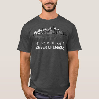 Camiseta Coordenadas GPS Silhouette Wien Skyline