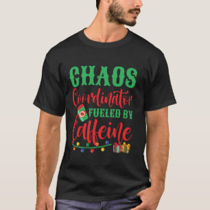Camiseta Coordenador de caos alimentado pela Caffeine Xmas