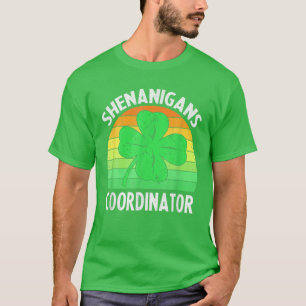 Camiseta Coordenador de Shenanigans de Dia de São Patríci