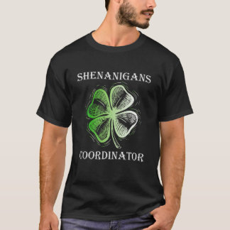 Camiseta Coordenador de Shenanigans de Dia de São Patrício 