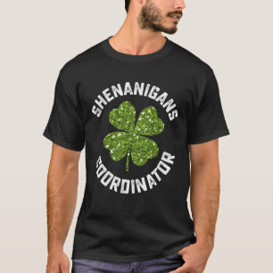 Camiseta Coordenador de Travessuras Dia de São Patrício Eng