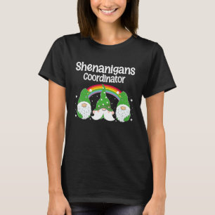 Camiseta Coordenador de Travessuras Dia de São Patrício Gno