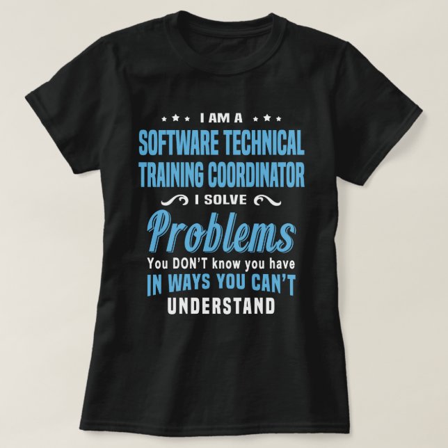 Camiseta Coordenador de treinamento técnico de software (Frente do Design)