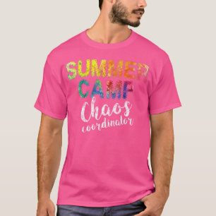 Camiseta Coordenador do caos. Conselheiro do Campo de Verão