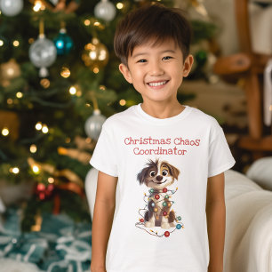 Camiseta Coordenador do Caos de Natal Canine